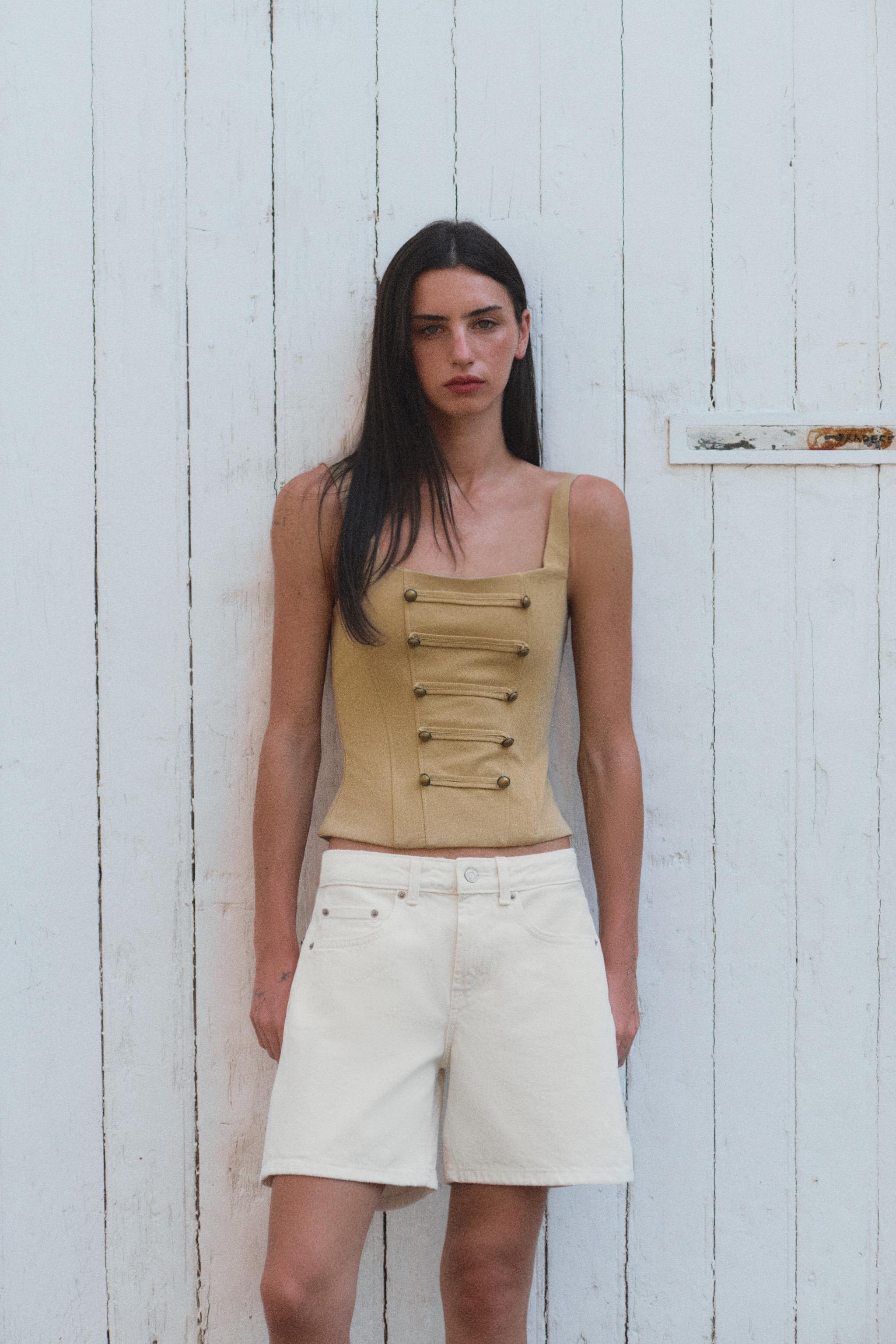 TOP STYLE CORSET À BOUTONS