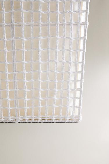 FABRIC-LINED LAUNDRY BASKET - Ivory by Zara - Image 4