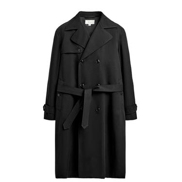 Zara WATER REPELLENT MANTECO TRENCH COAT - Black