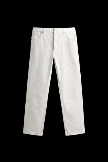 Zara STRAIGHT FIT JEANS - White