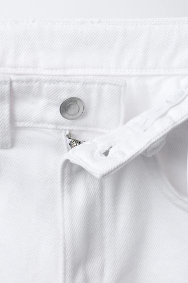 BAGGY DENIM BERMUDA SHORTS - White by Zara - Image 2