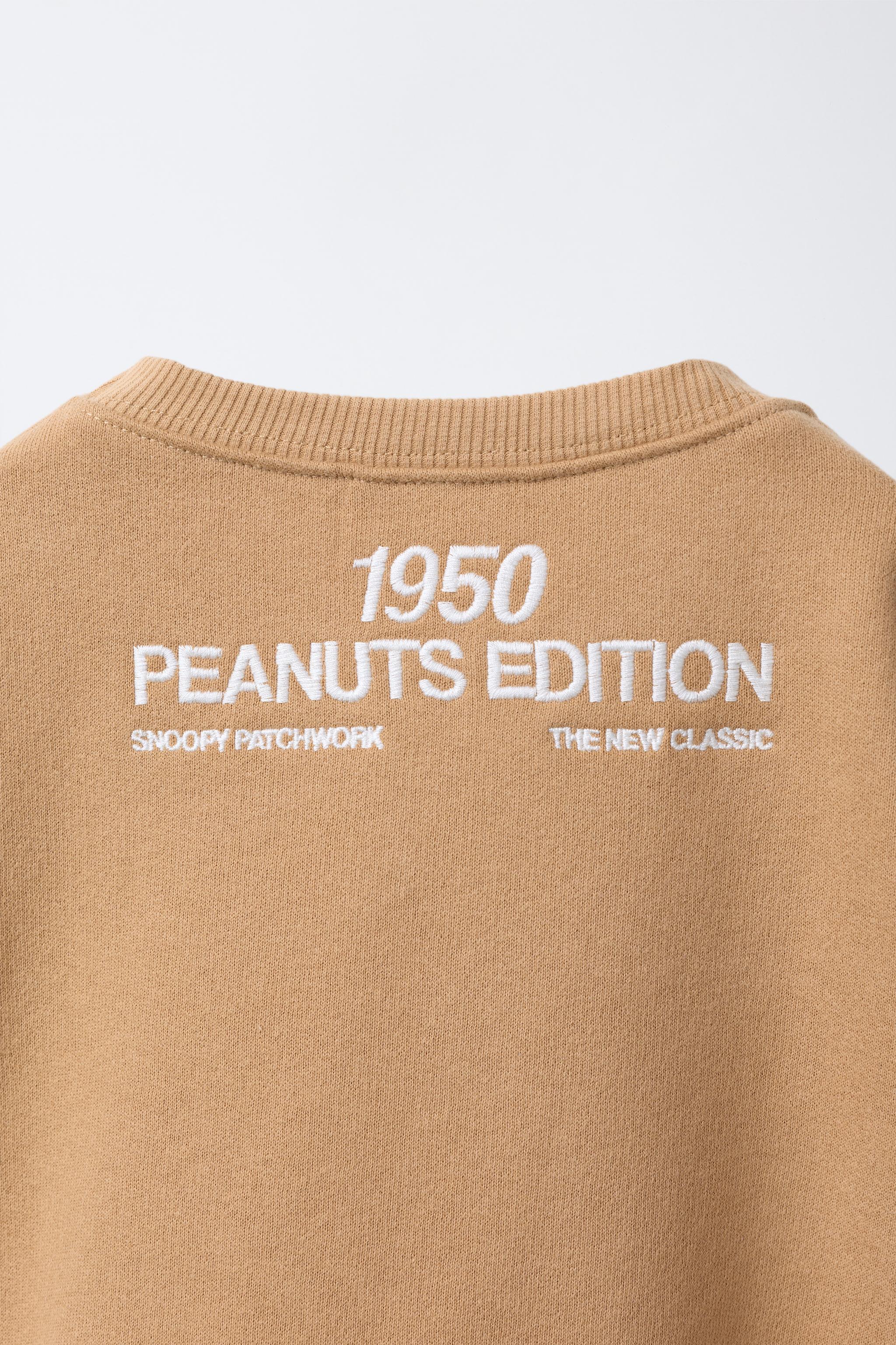 SNOOPY PEANUTS™ PATCH SWEATSHIRT - taupe brown | ZARA Canada