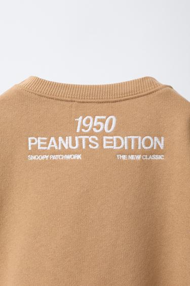 SNOOPY PEANUTS™ PATCH SWEATSHIRT - camel by Zara - Image 2