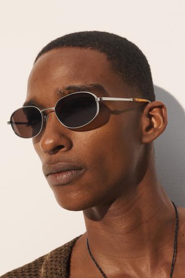 LUNETTES DE SOLEIL OVALES - Argent de Zara - Image 1