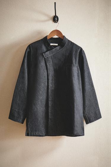 CHEFJACKE AUS DENIM - Blau von Zara