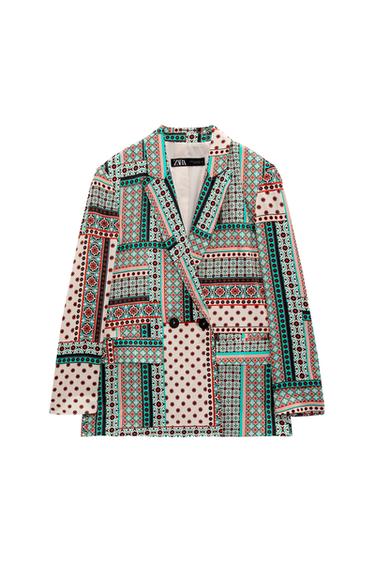 FLUID PRINTED BLAZER