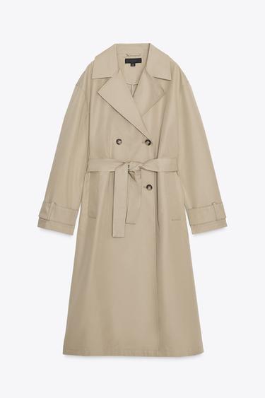 LONG TRENCH COAT - camel by Zara