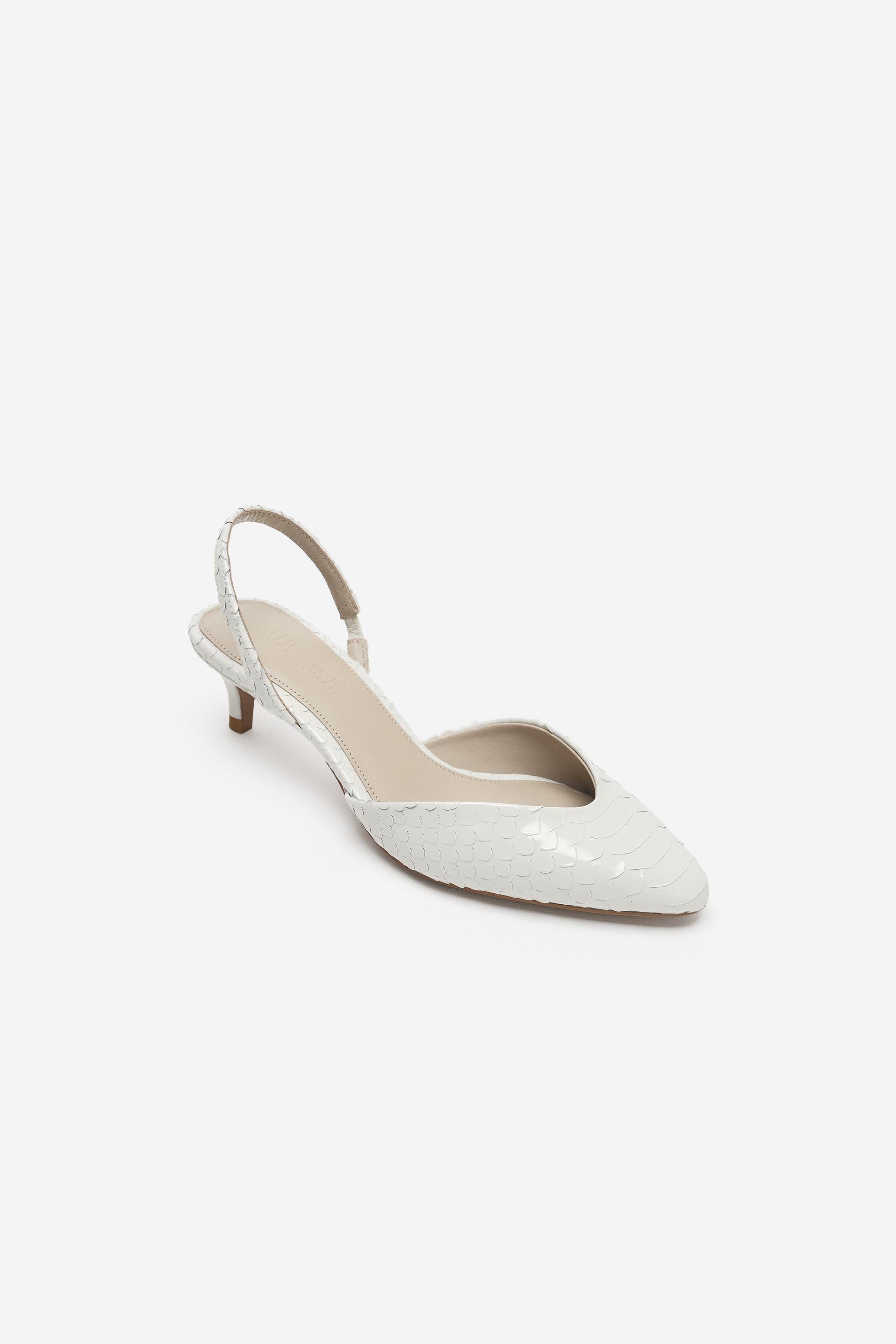 レザーキトンヒールシューズ - THE ITEM ZARA WOMAN - ホワイト | ZARA