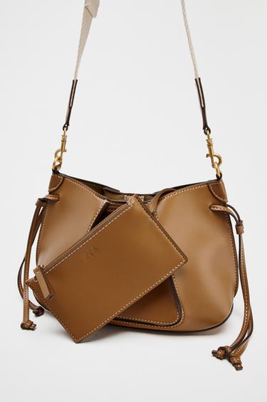 MINI PLEATED BAG - Dark tan de Zara - Image 2