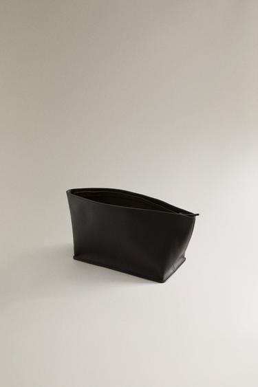 TROUSSE DE TOILETTE CUIR - Marron chocolat de Zara - Image 3