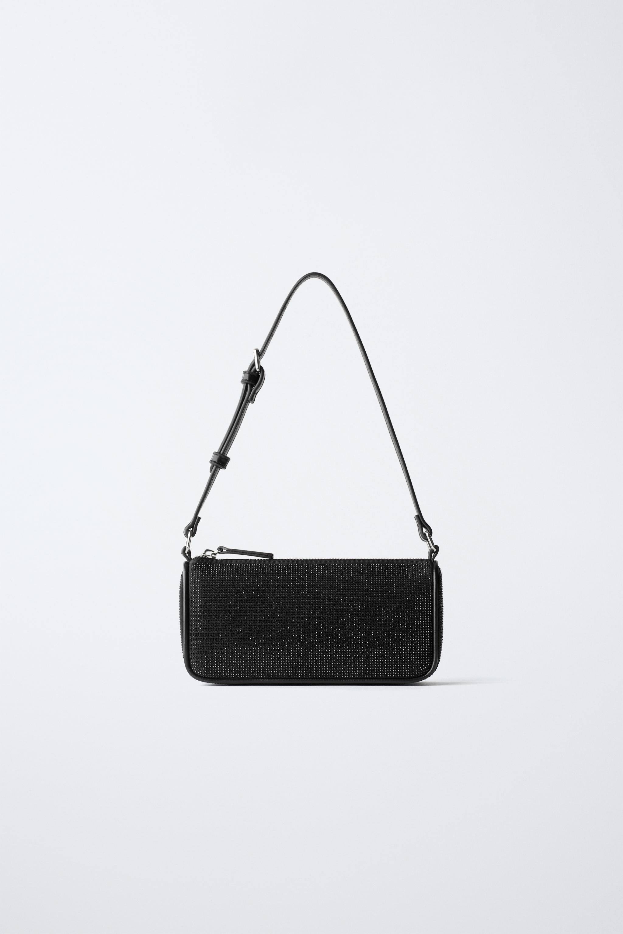Glitter ブラック ショルダーバッグ SPARKLY SHOULDER BAG - Black | ZARA United States