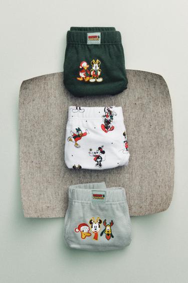 1-6 JAHRE/ 3ER-PACK SLIPS MICKEY MOUSE AND FRIENDS © DISNEY - Grün von Zara