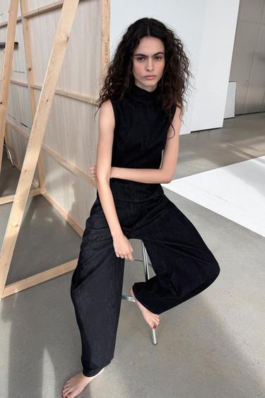 TRF MID-WAIST BAGGY JEANS - Dark indigo by Zara - Image 4