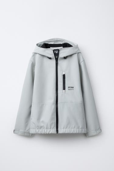 CAZADORA TÉCNICA CAPUCHA WATER REPELLENT - Piedra de Zara