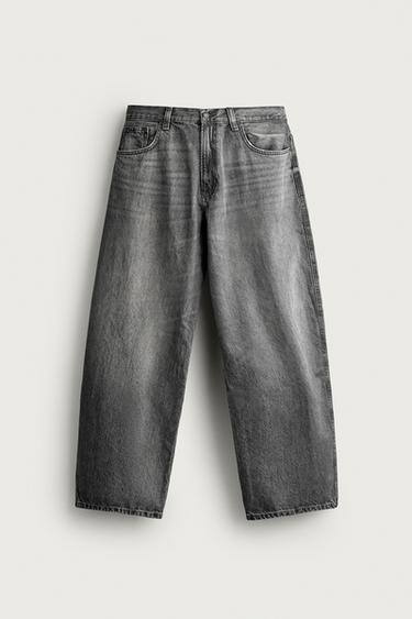 BALLOON FIT JEANS - Grey by Zara