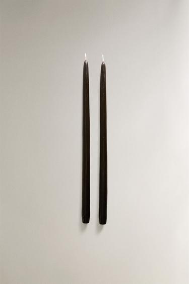 TAPERED CANDLES (SET OF 2) I COLIN KING - Black by Zara