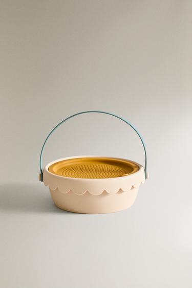 KIDS' SILICONE BEACH BUCKET TOY - Yellow by Zara