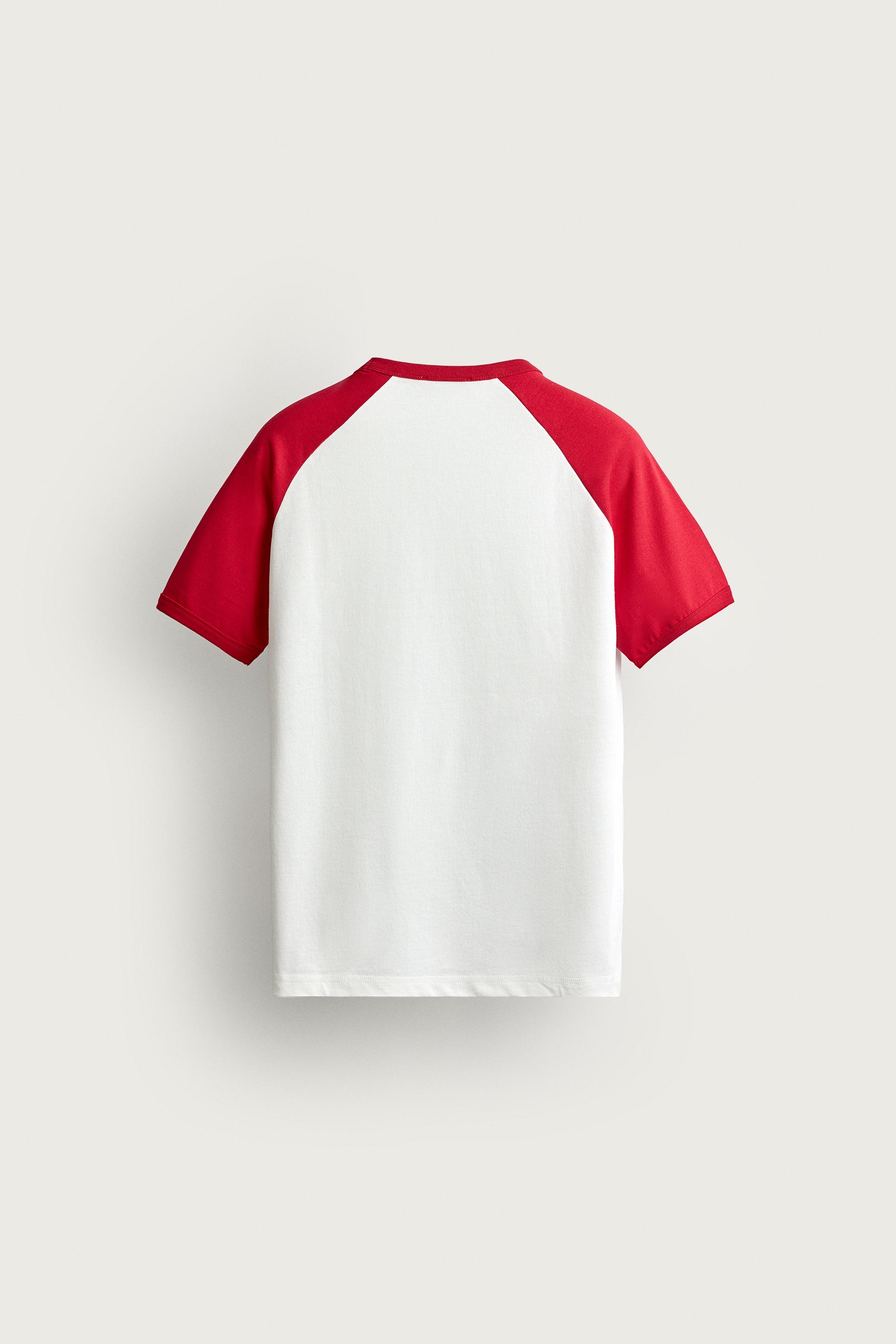 Zara RELAXED FIT BLOK RENKLİ T-SHIRT görsel 6