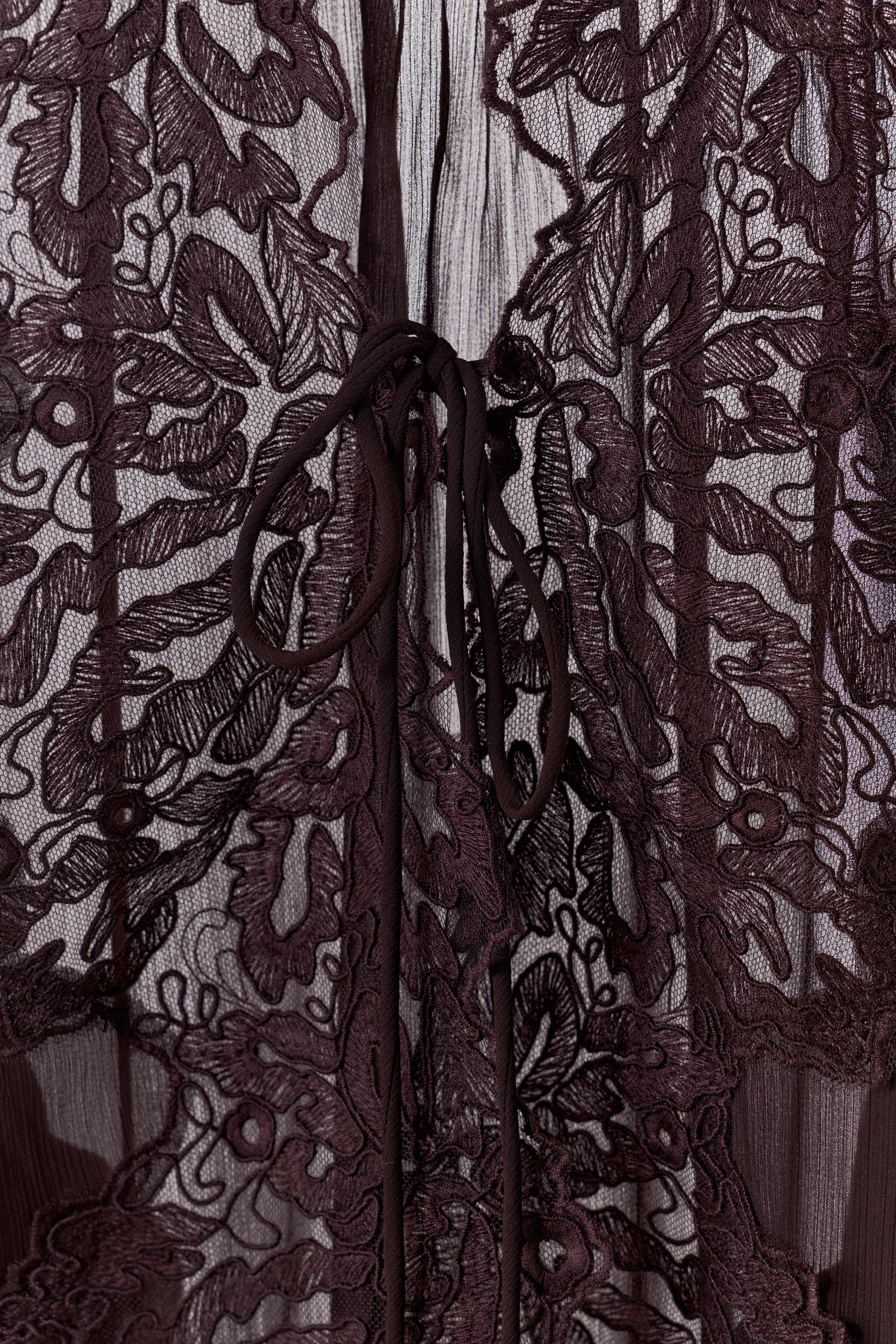 CHEMISE EN DENTELLE À NŒUD ZW COLLECTION