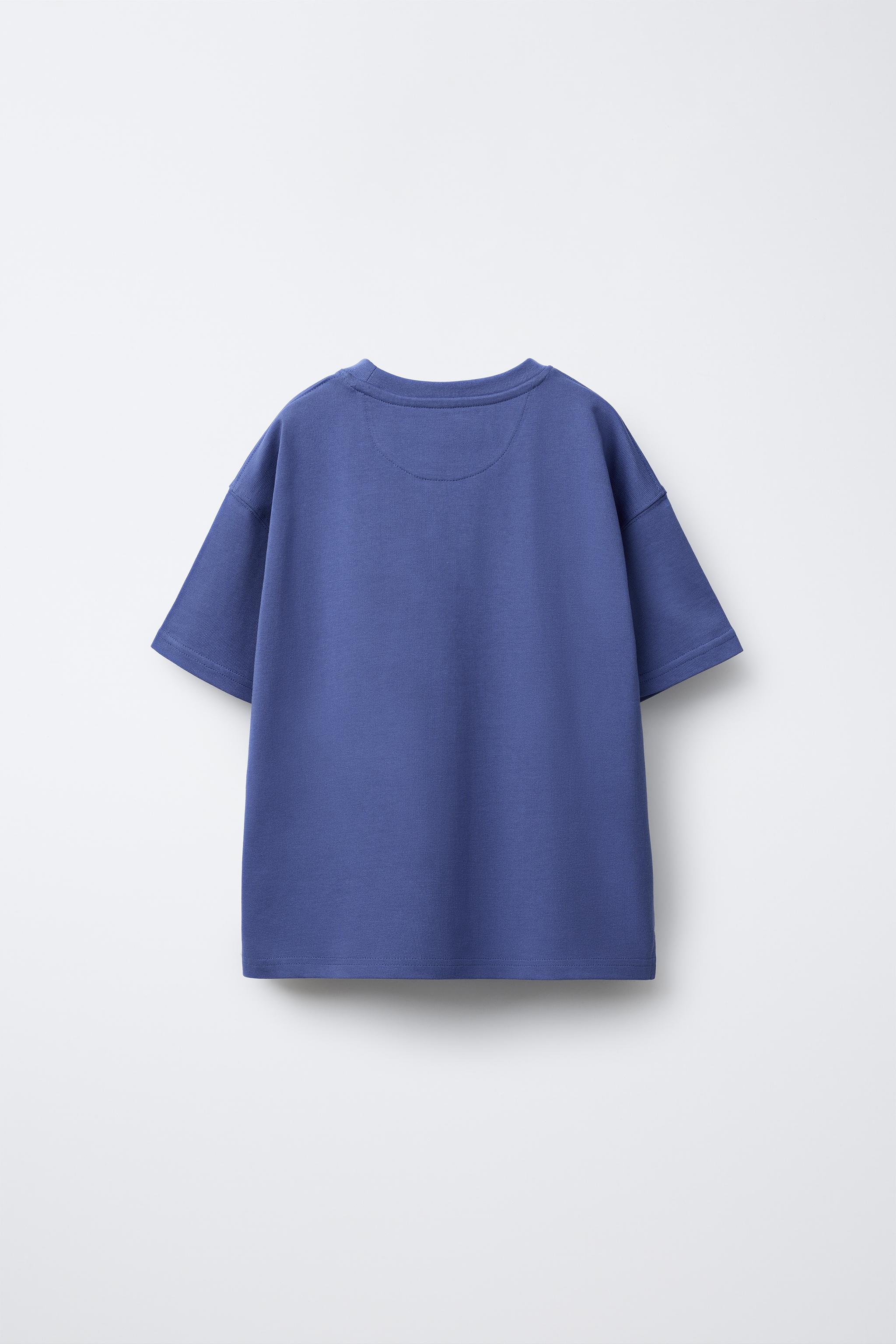 ヘビーウェイトTシャツ - 濃青 | ZARA Japan / 日本