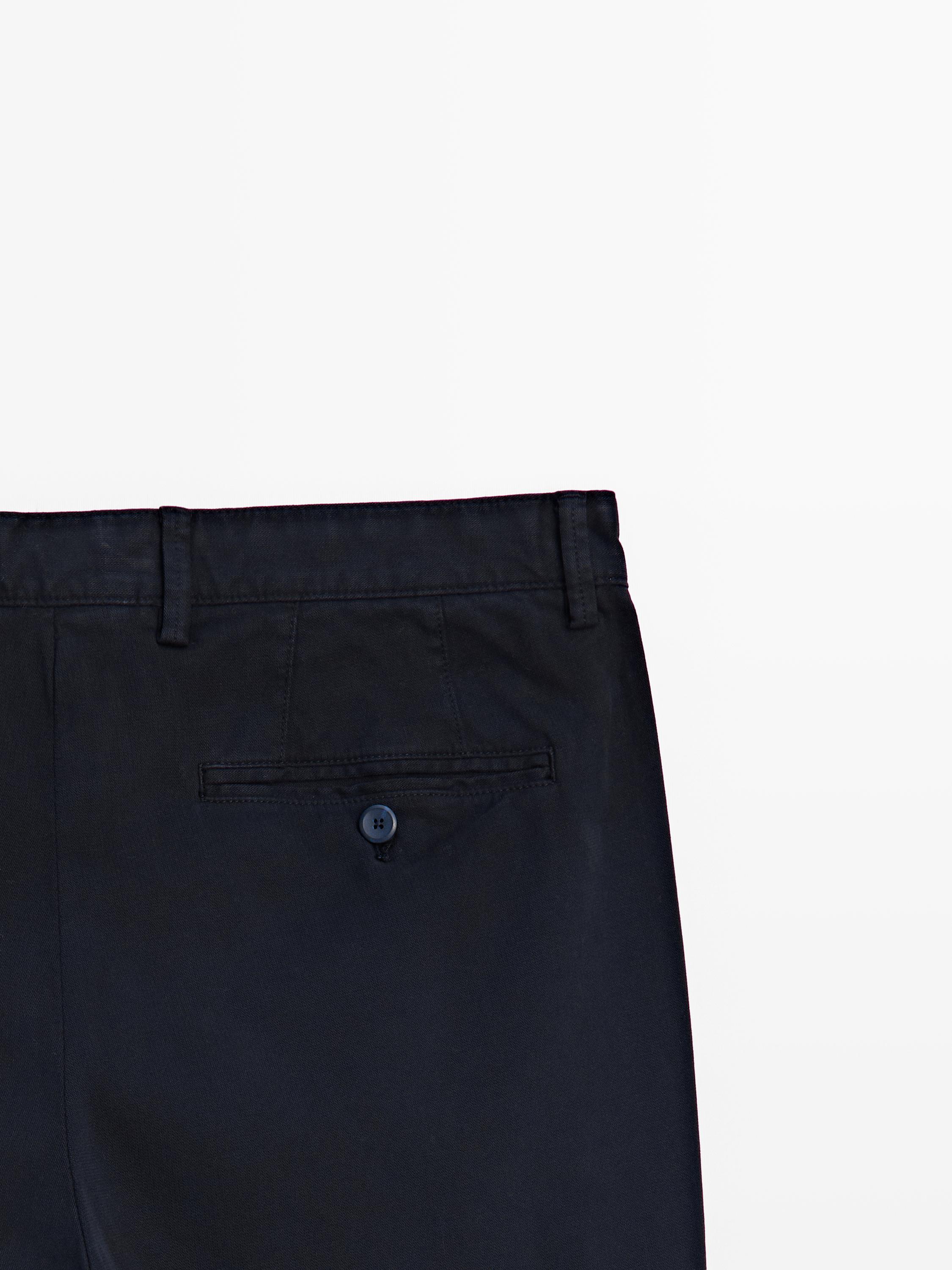 Pantalon slim microtexturé
