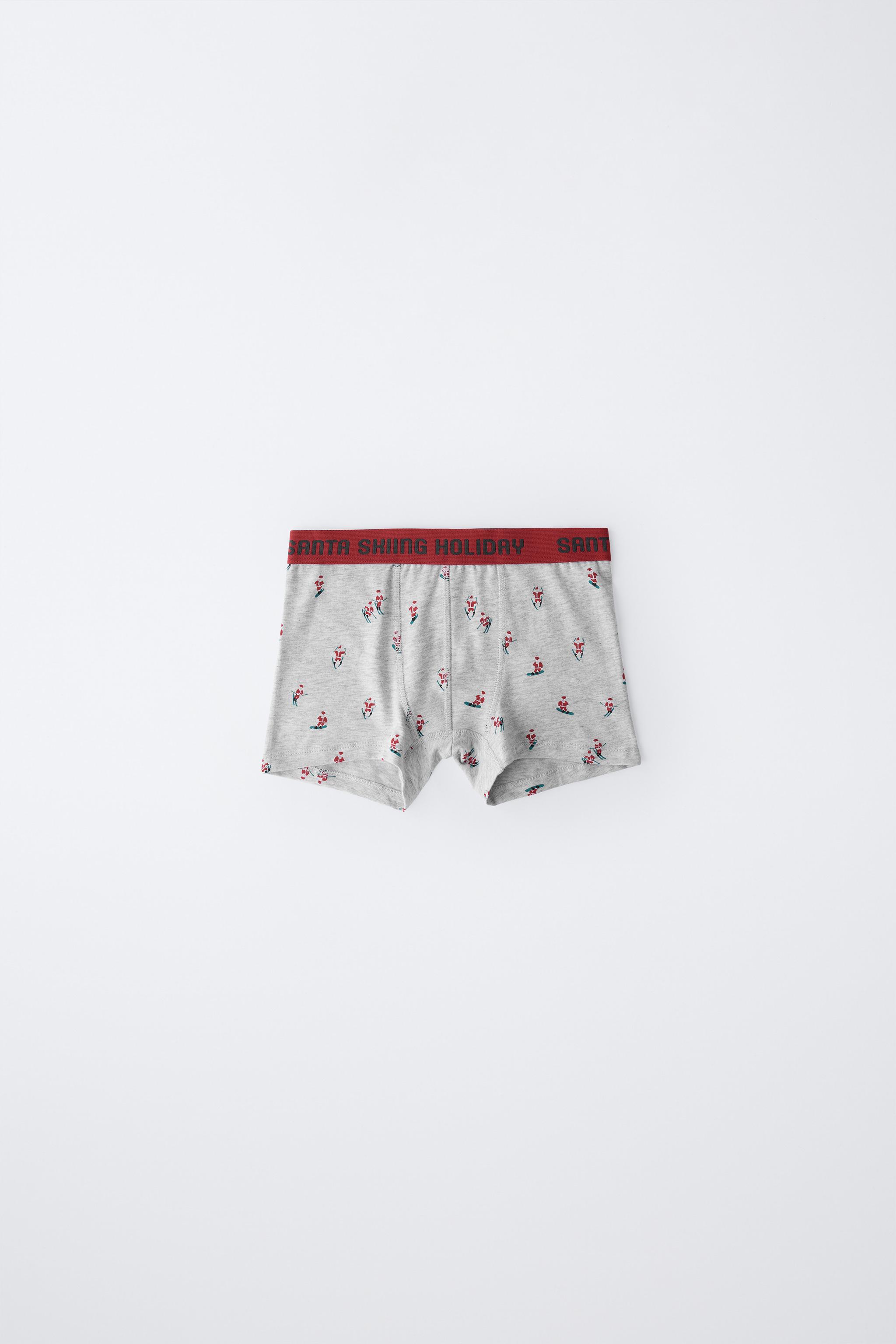 6-14 ANS/ LOT DE TROIS BOXERS PÈRE NOËL ET BONHOMME NEIGE