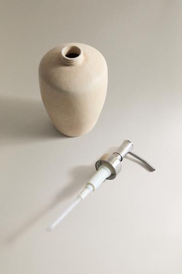 EARTH BROWN CERAMIC SOAP DISPENSER - Grey by Zara - Image 3