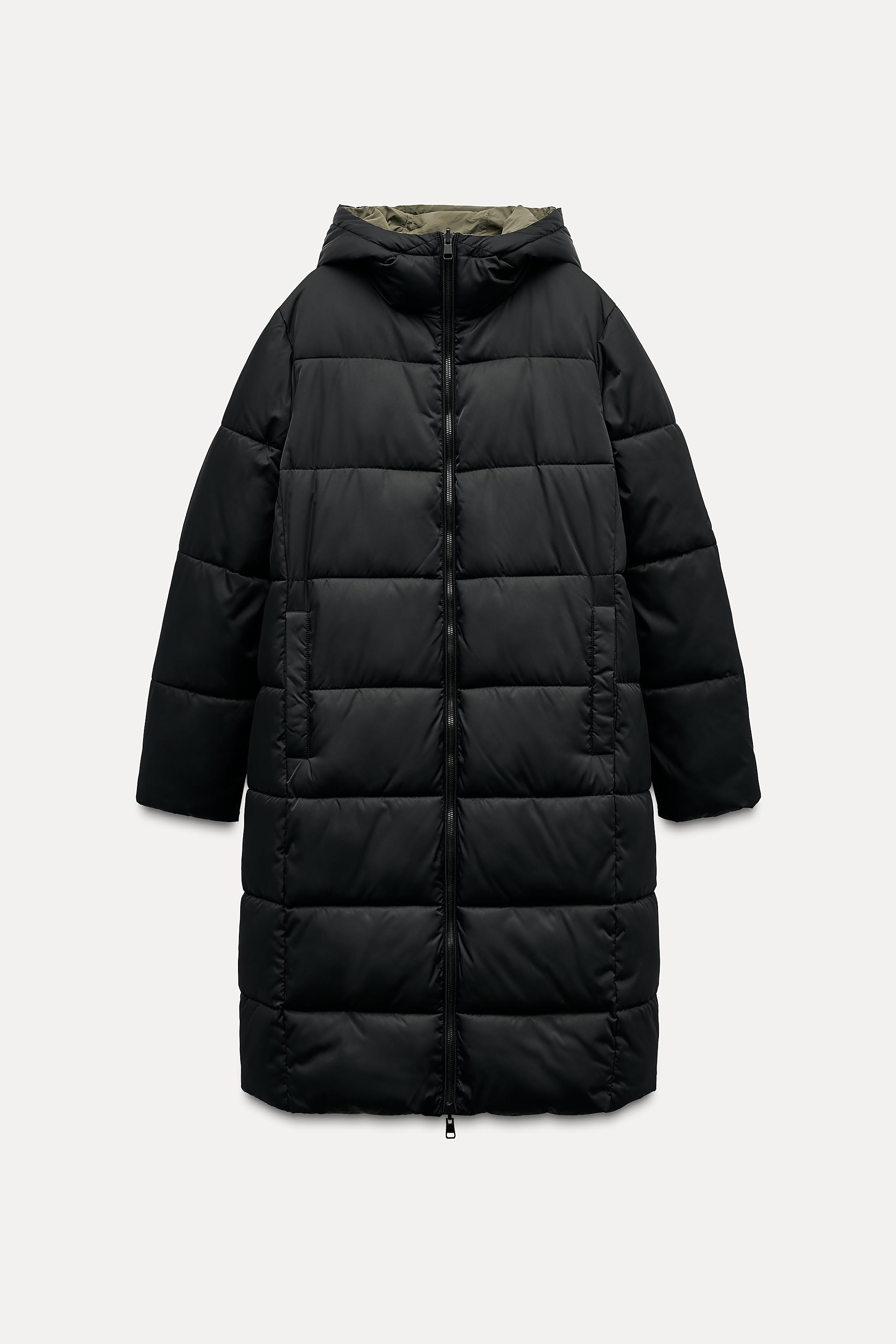 Abrigo Acolchado Reversible Zara Puffer Abrigo Acolchado Beige