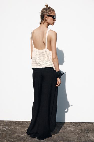 WIDE PAREO TROUSERS - Black by Zara - Image 3