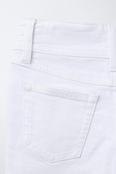 DOUBLE BUTTON FLARE JEANS - White by Zara - Image 3
