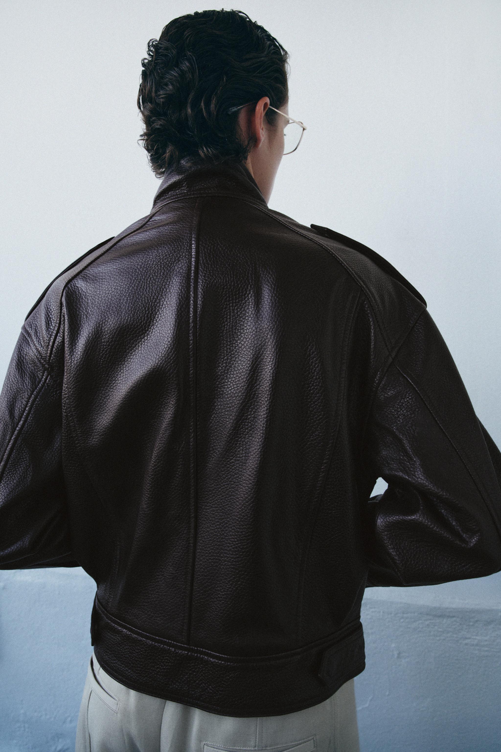 BOMBER EN CUIR 100 % ZW COLLECTION LIMITED EDITION