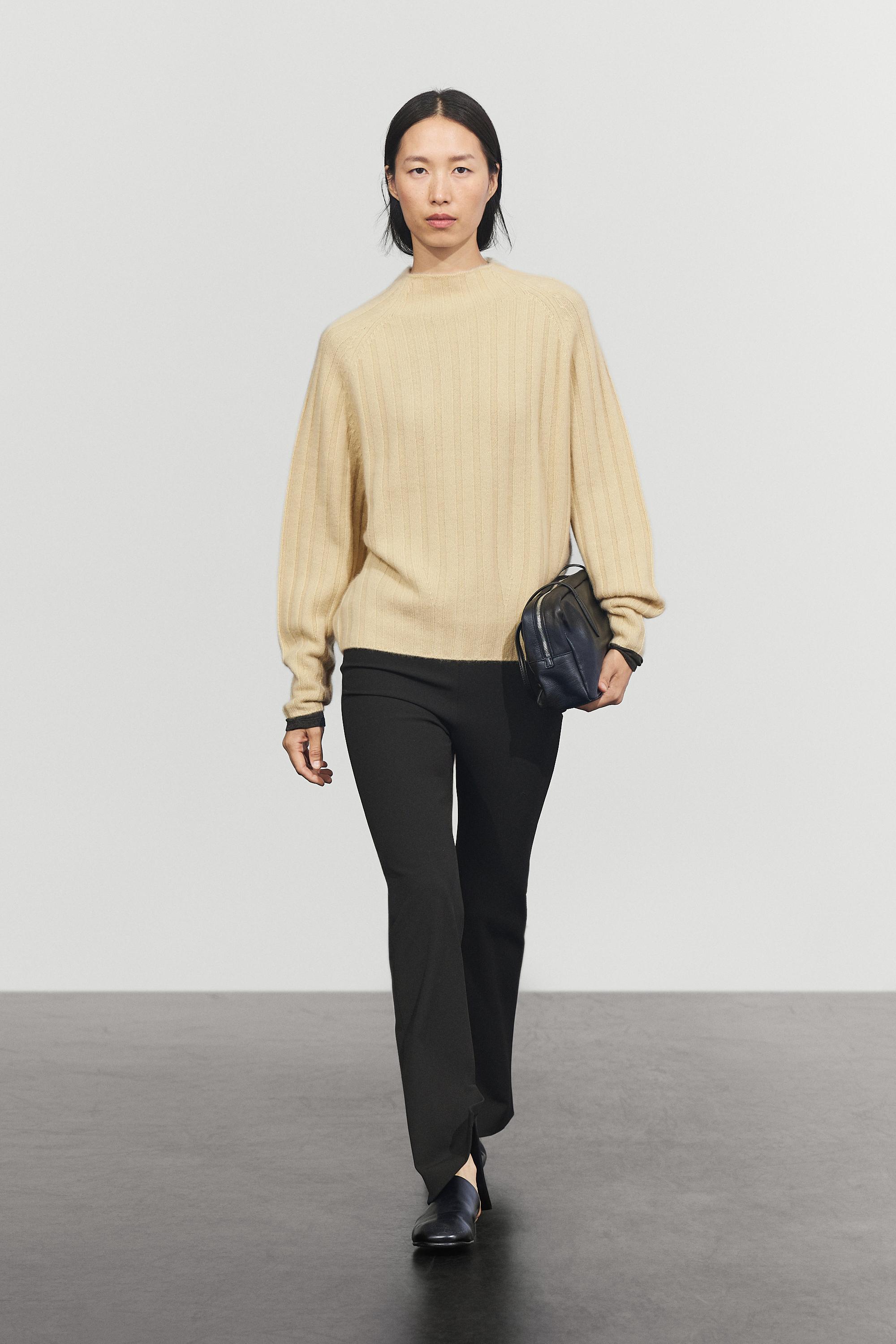 Pull col montant 100 % cachemire