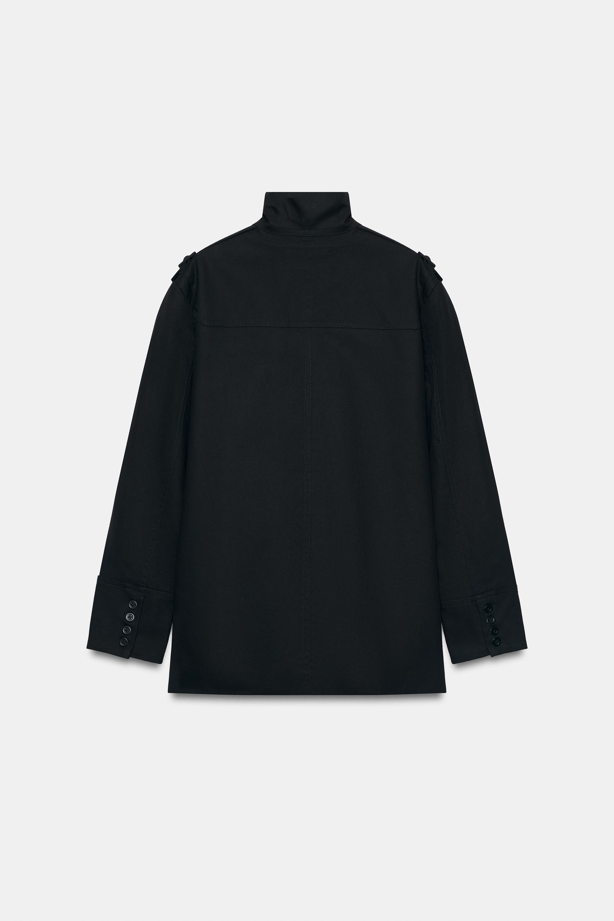 VESTE À POCHES ET PATTES 100 % COTON