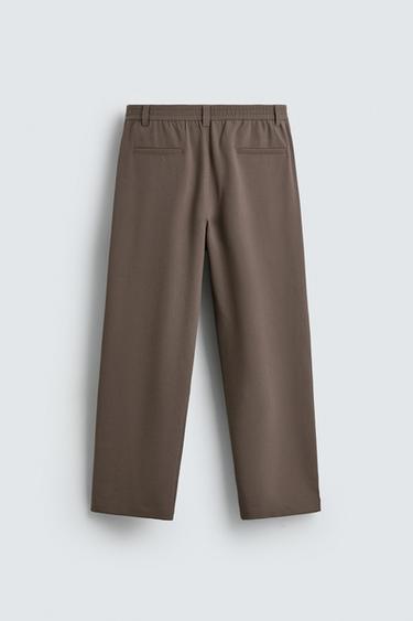 PLEATED RELAXED FIT TROUSERS - Sand by Zara - Image 7