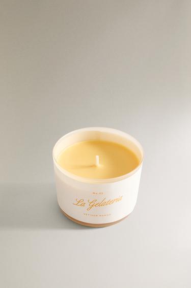 (150 G) VETIVER MANGO SCENTED CANDLE - Orange by Zara - Image 1