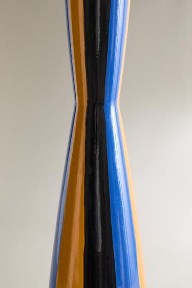 TABLE LAMP WITH STRIPED BASE X COLLAGERIE - Dark purple by Zara - Image 3