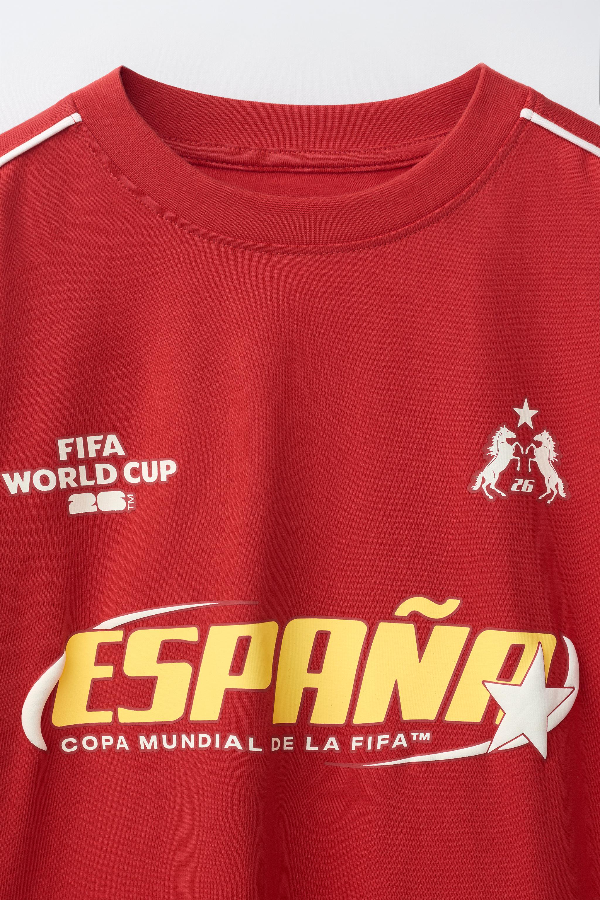 Детские футболки Zara SPAIN FIFA WORLD CUP ™ 2026 PRINT T-SHIRT — фото 4