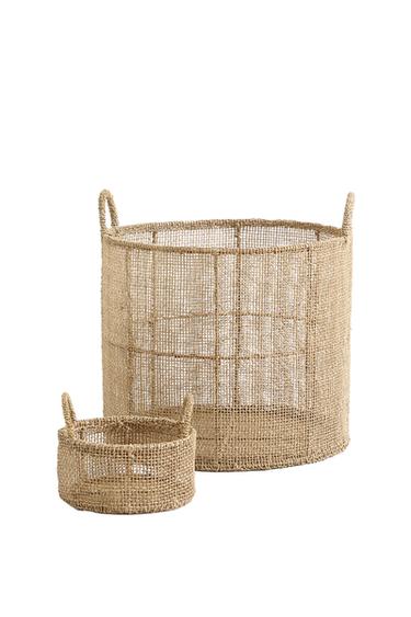 CORBEILLE RONDE SISAL - Beige clair de Zara