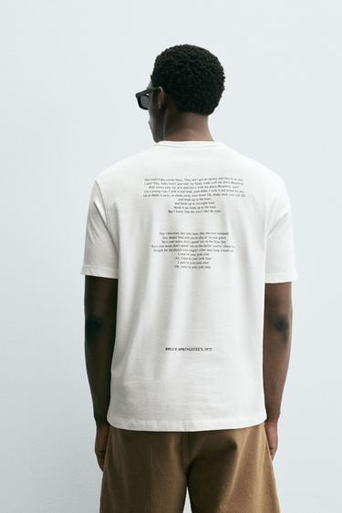 NEW YORK CITY SERENADE BY BRUCE SPRINGSTEEN T-SHIRT - White by Zara - Image 2