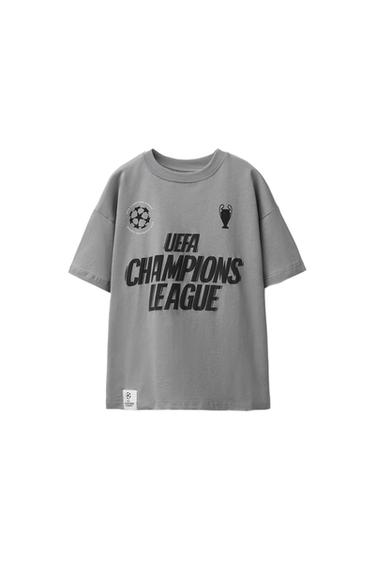 CAMISETA ESTAMPADA UEFA CHAMPIONS LEAGUE ® - Gris de Zara
