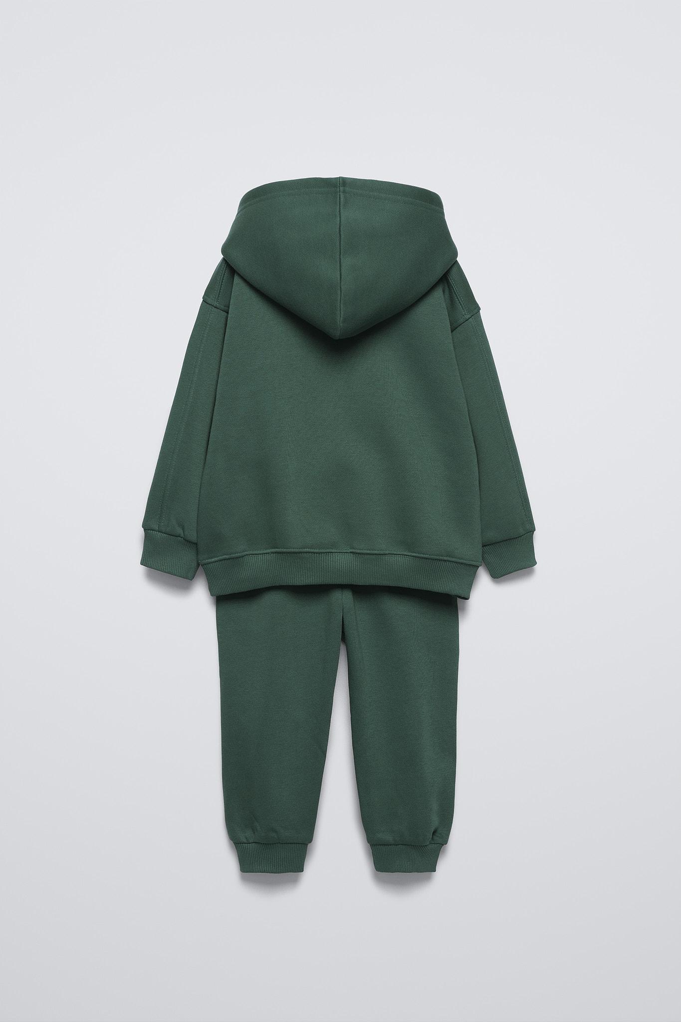 Green hoodie zara sale