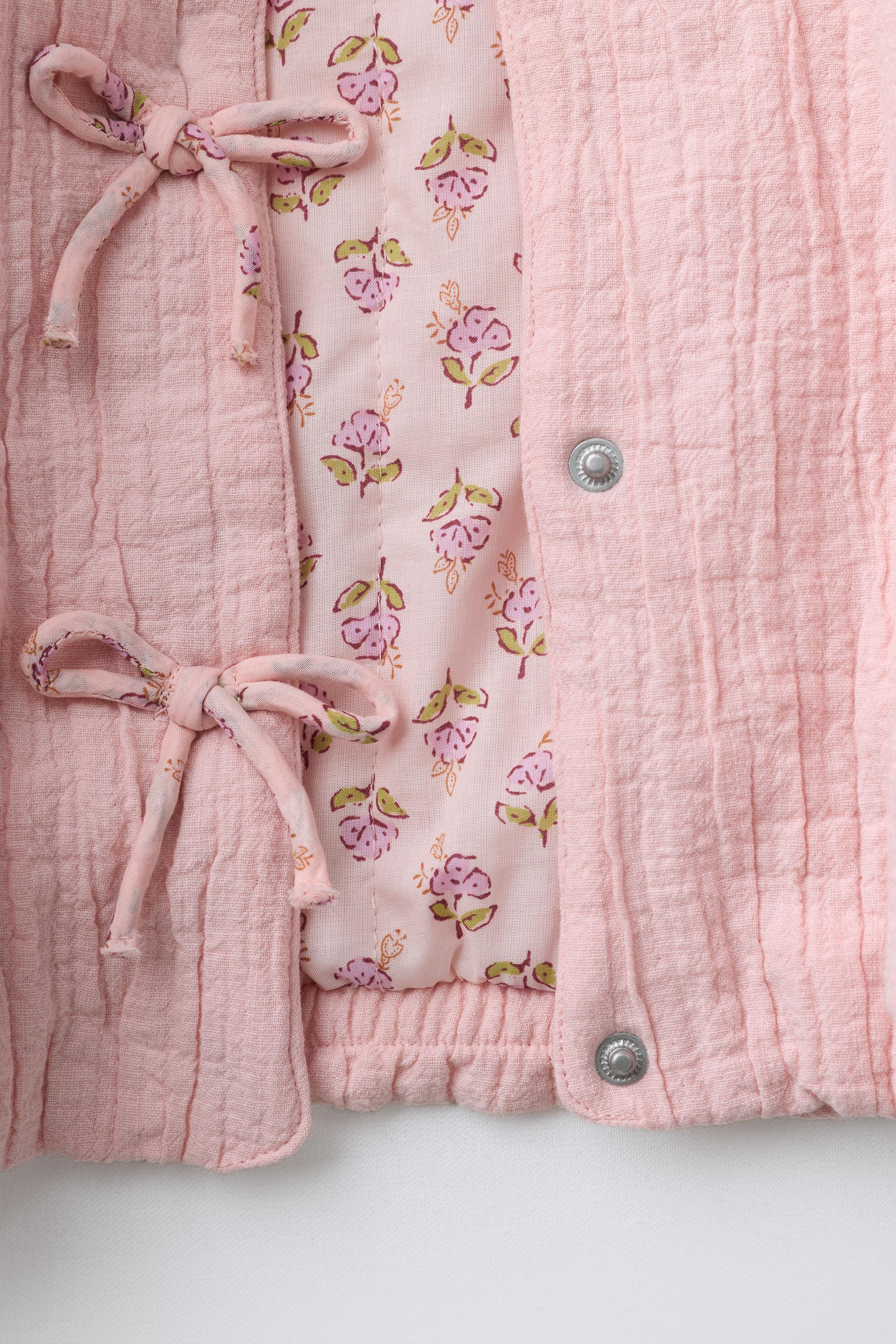 BOW TEXTURED JACKET