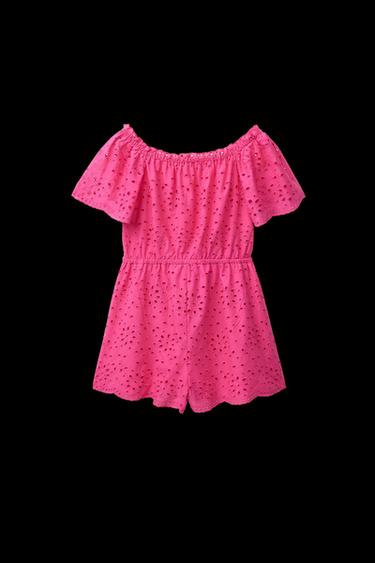 SCHIFFLY SHORT PLAYSUIT - Fuchsia by Zara