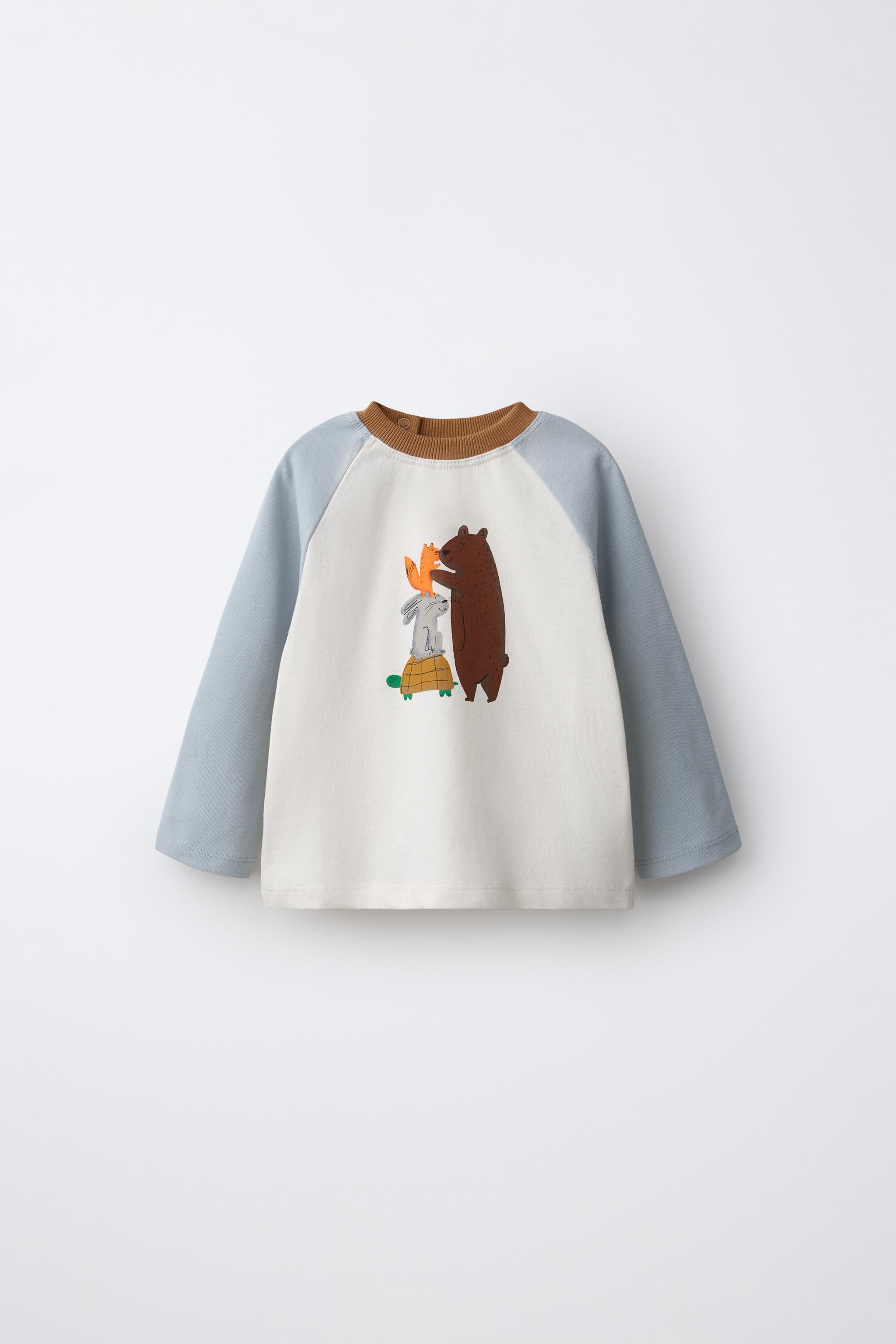 CAMISETA MANGA RANGLÁN ANIMALES