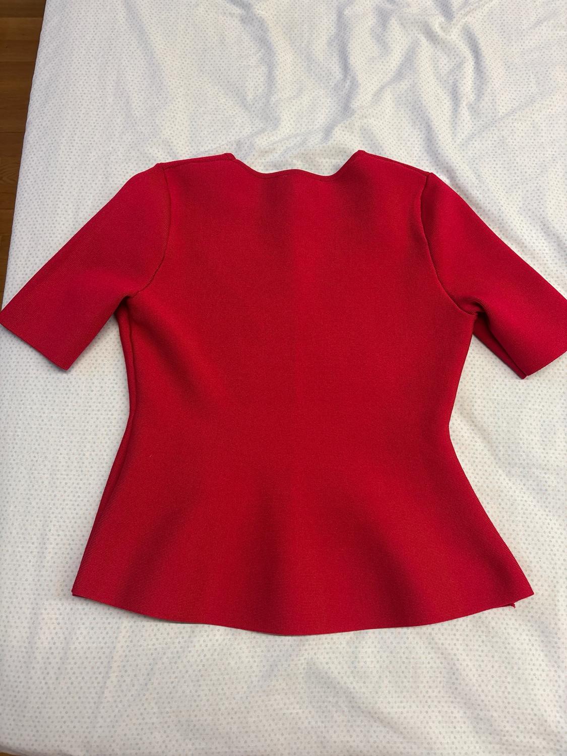 PLAIN KNIT PEPLUM TOP - Image 3
