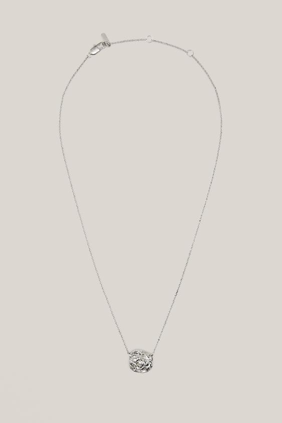 Basket weave textured piece necklace - LIMITED EDITION from Zara - $130