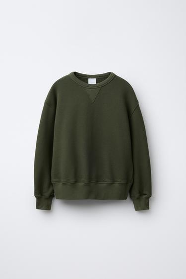 PLAIN SWEATSHIRT BENSIMON ® X ZARA - Khaki by Zara