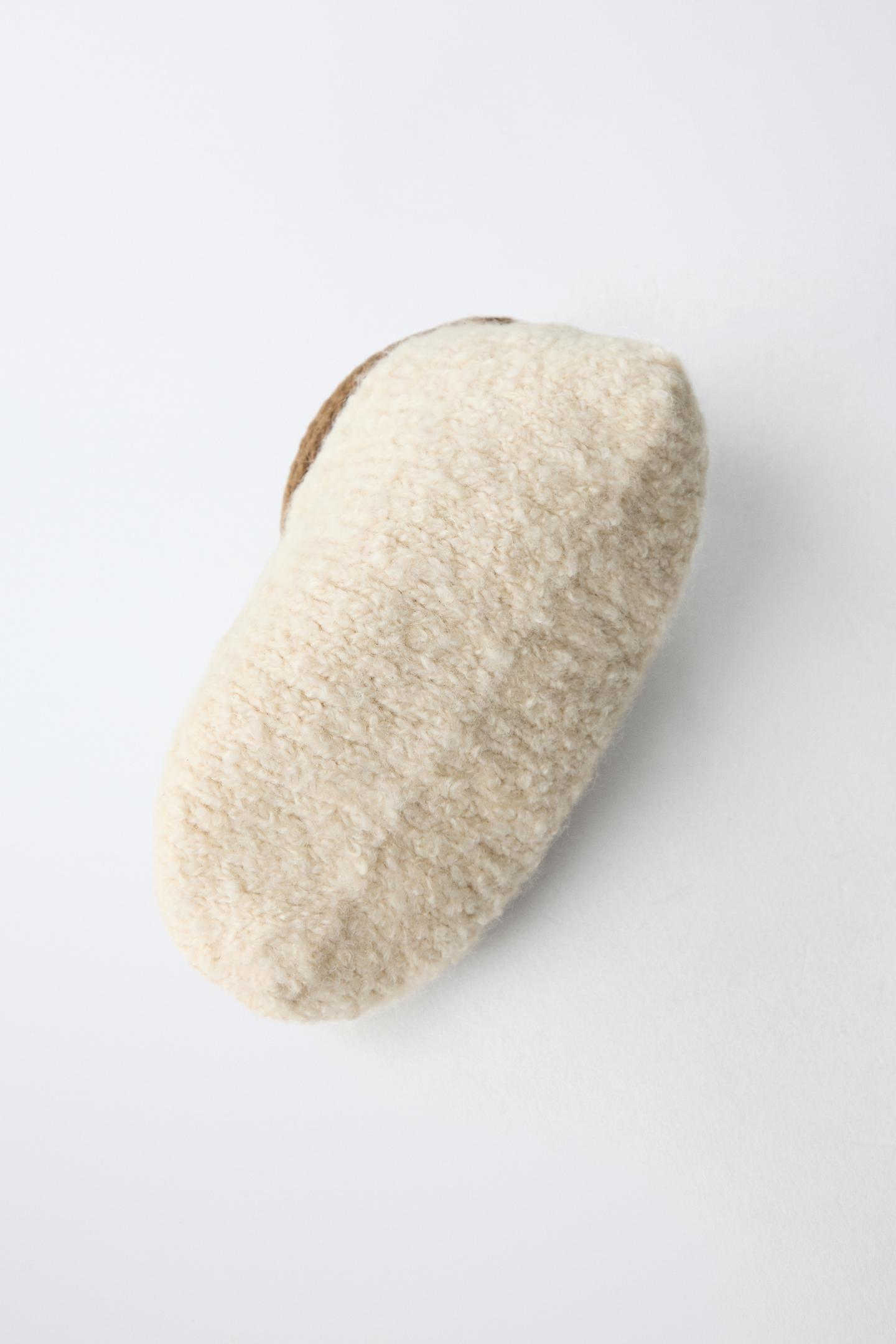 Детские ботинки Zara Contrast BouclÉ Booties, цвет: Разноцветный — фото 5