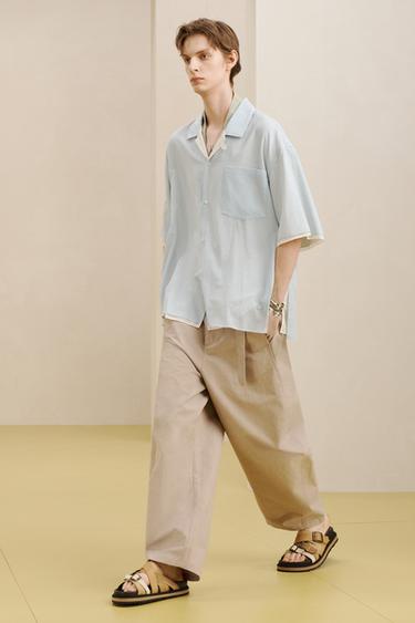 DBL LYR SHRTライトブルーZaraのDBL LYR SHRT - ライトブルー 