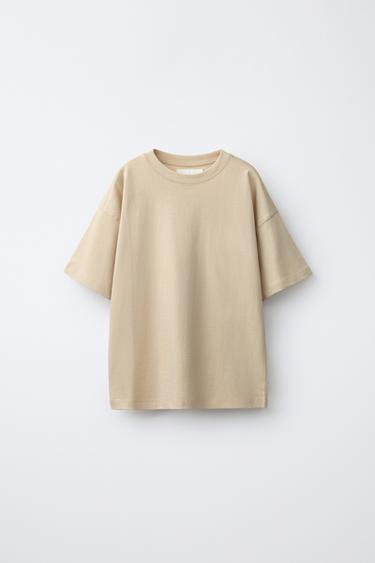 Zara PLAIN T-SHIRT - Sand